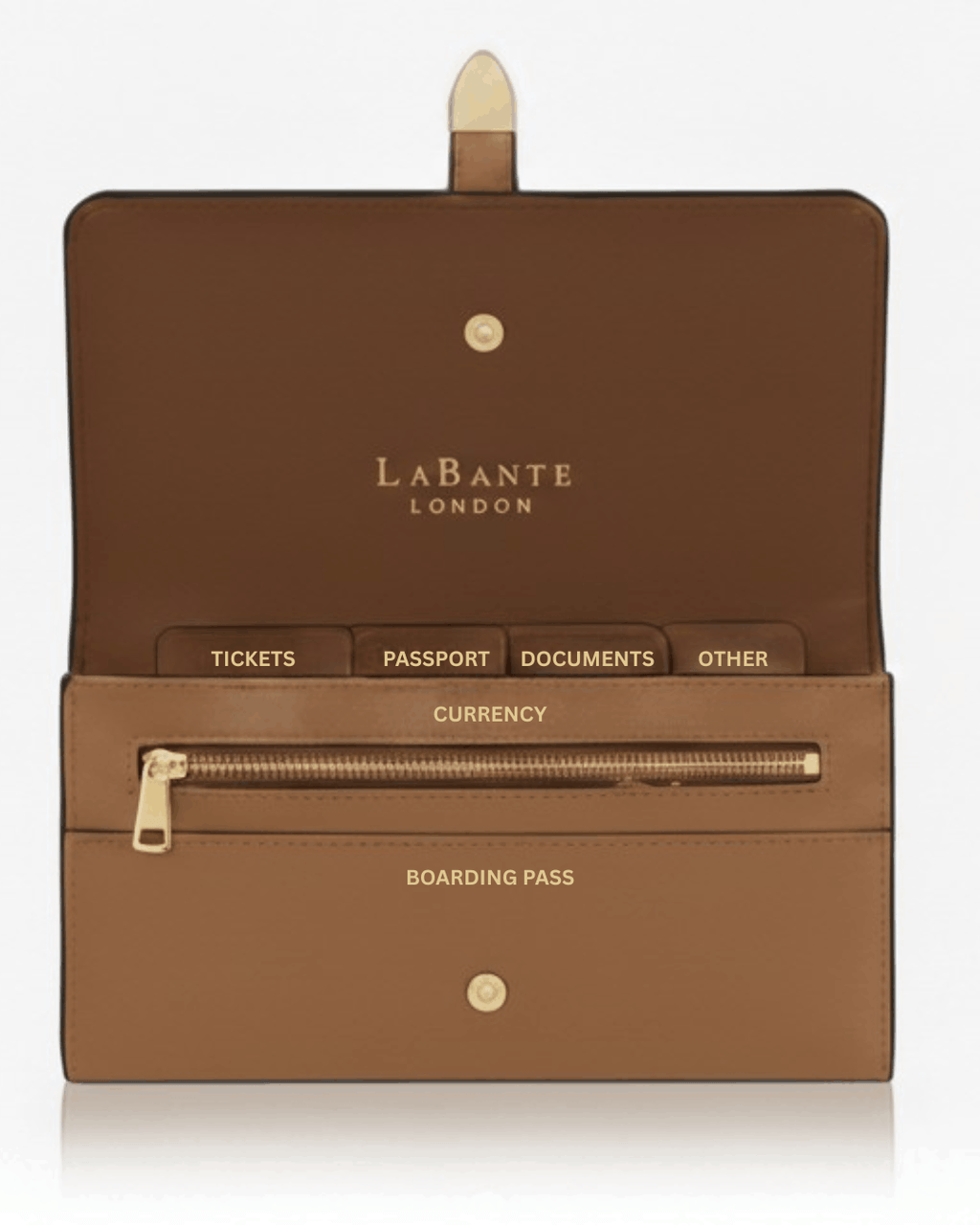 Aspen Brown Plant-Based Leather Travel Wallet ( Available for Pre-order July 3rd Delivery)-3