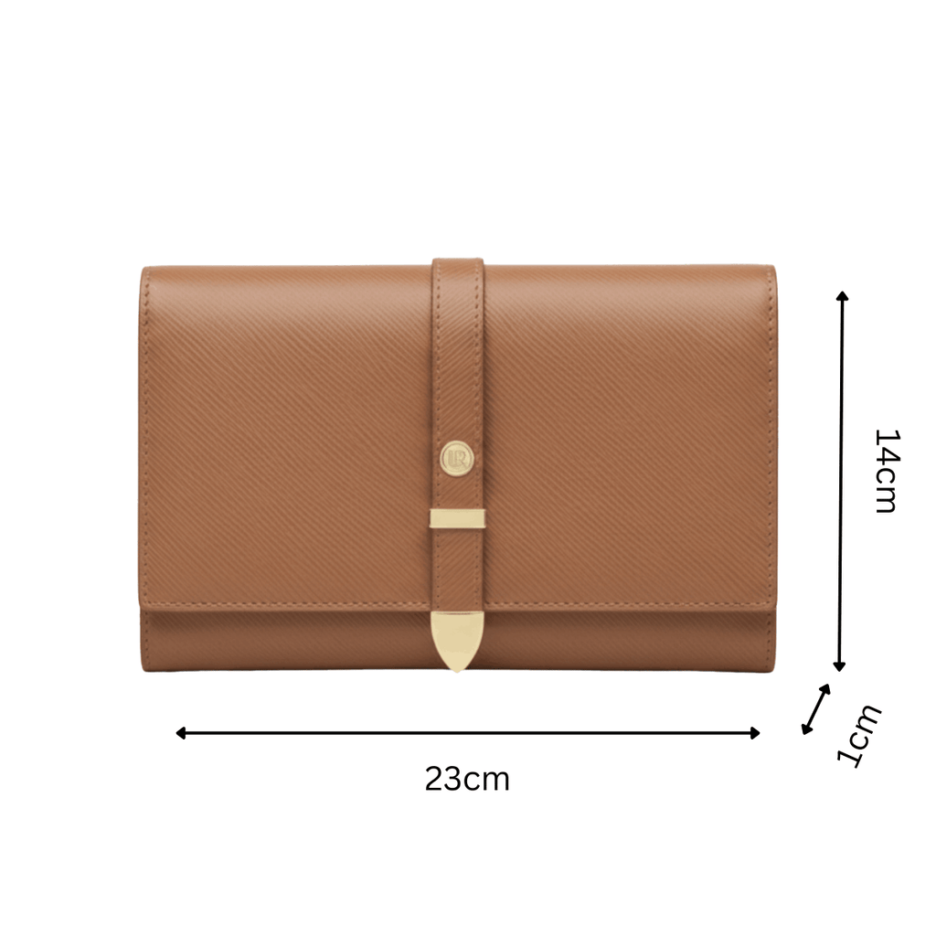 Aspen Brown Plant-Based Leather Travel Wallet ( Available for Pre-order July 3rd Delivery)-4