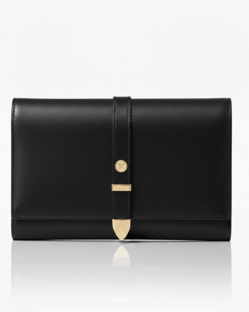 Aspen Black Plant-Based Leather Travel Wallet ( Available for Pre-order July 3rd Delivery)-1