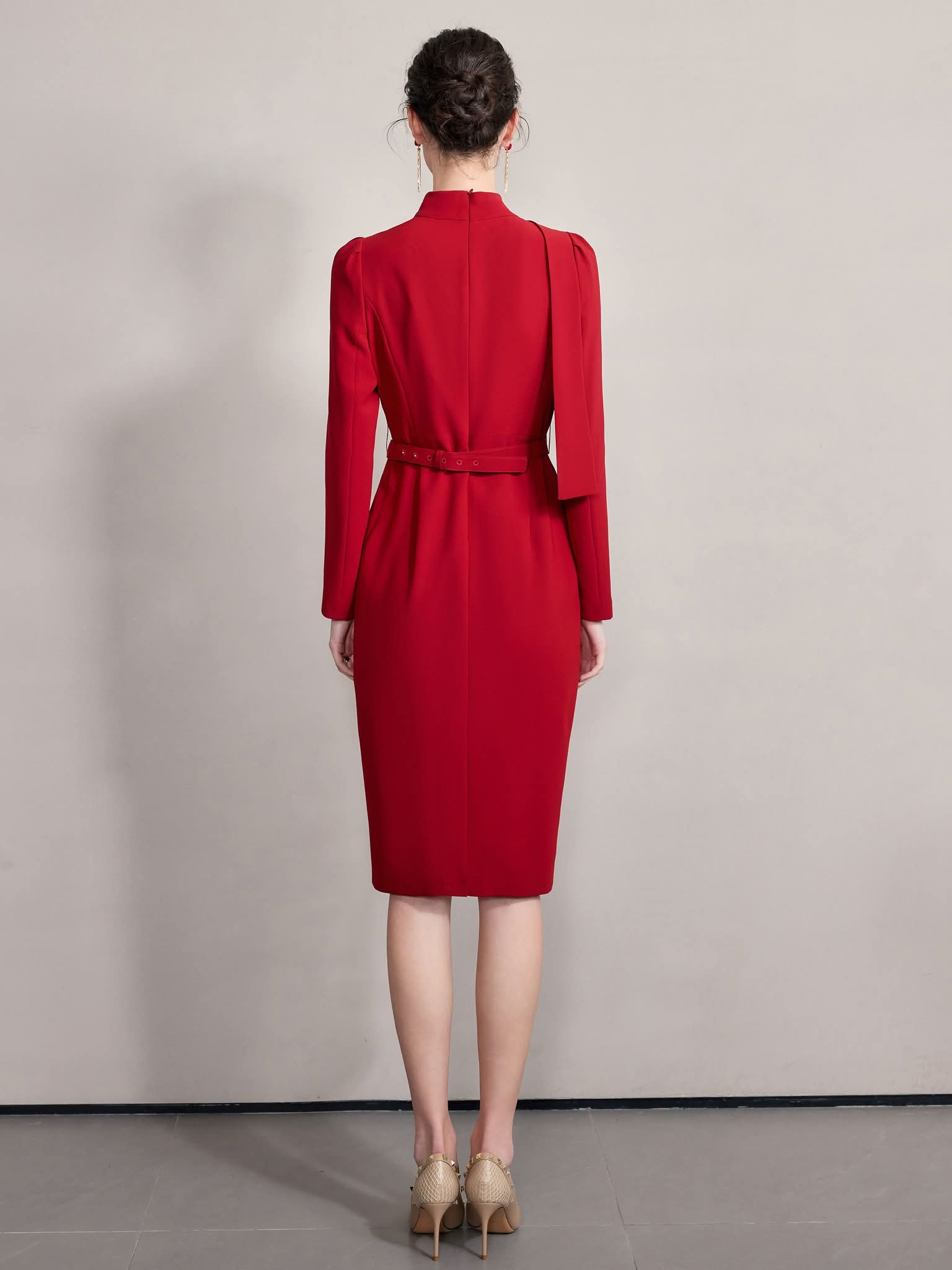 The Crimson Valeria Dress