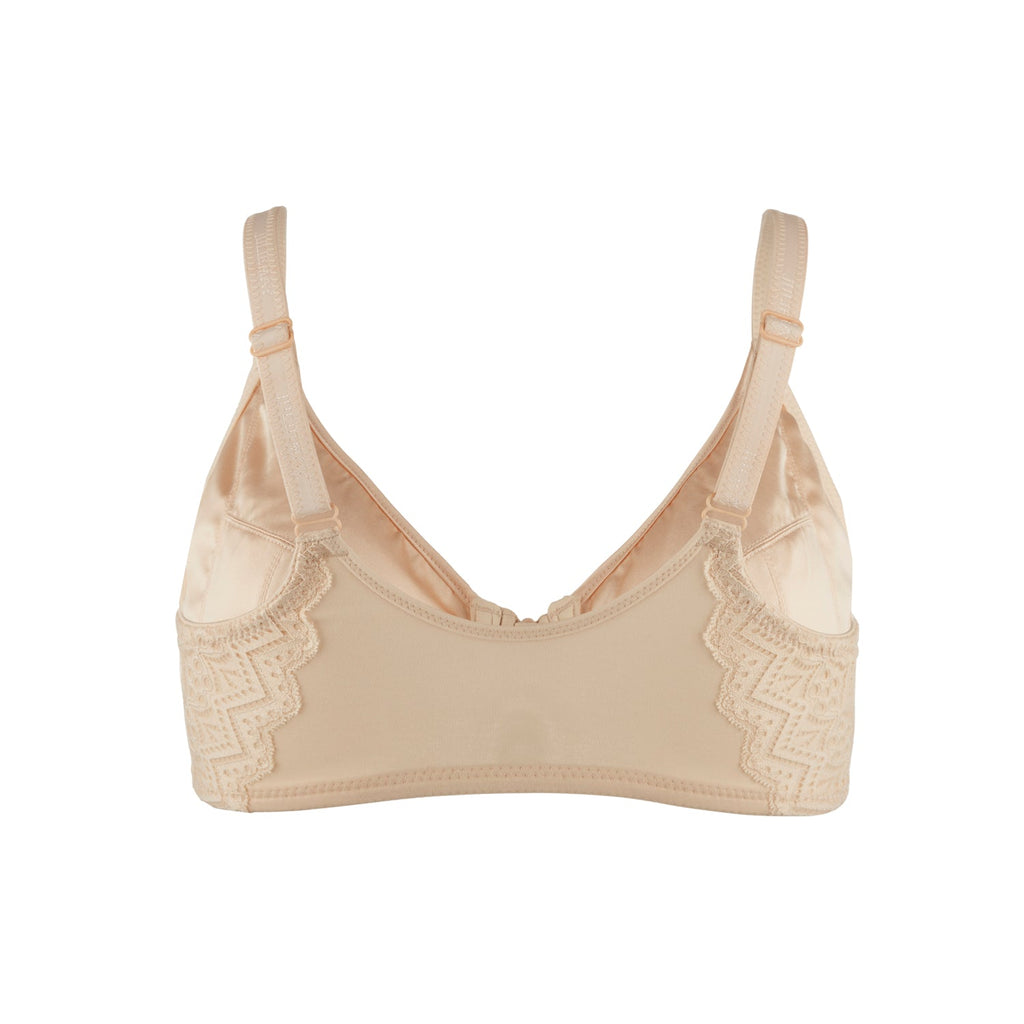 Grace - Silk & Organic Cotton Full Cup Front Zip Wired Bra-3