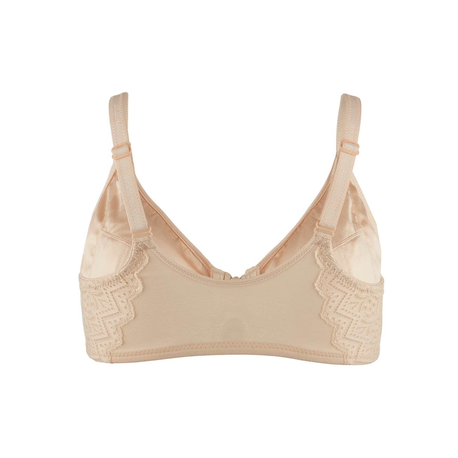 Grace - Silk & Organic Cotton Full Cup Front Zip Wired Bra-3
