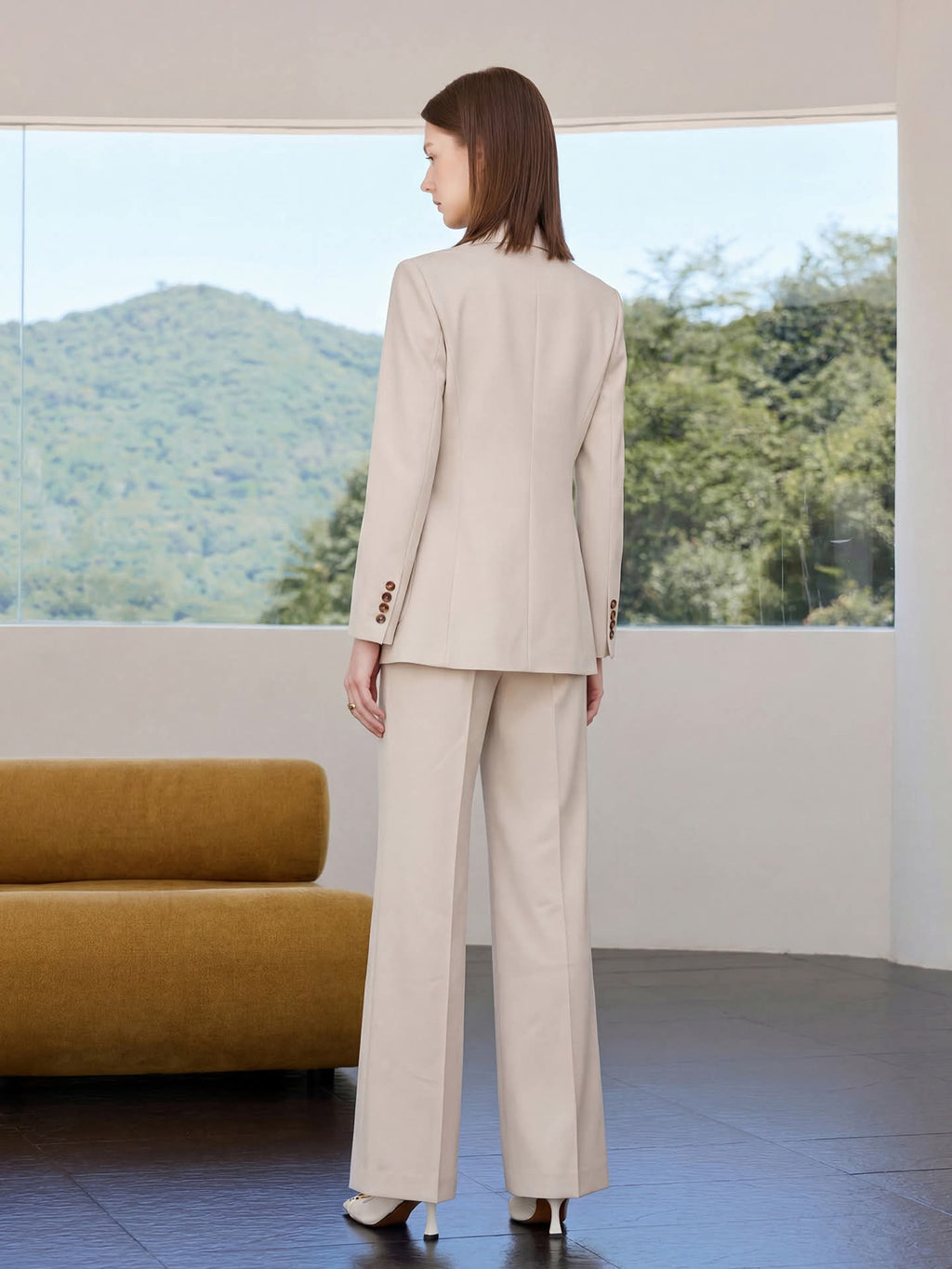 Timeless Patch Pocket Beige Suit