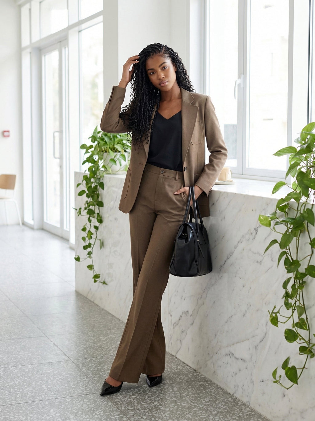 The Executive Suit in Coffee Brown