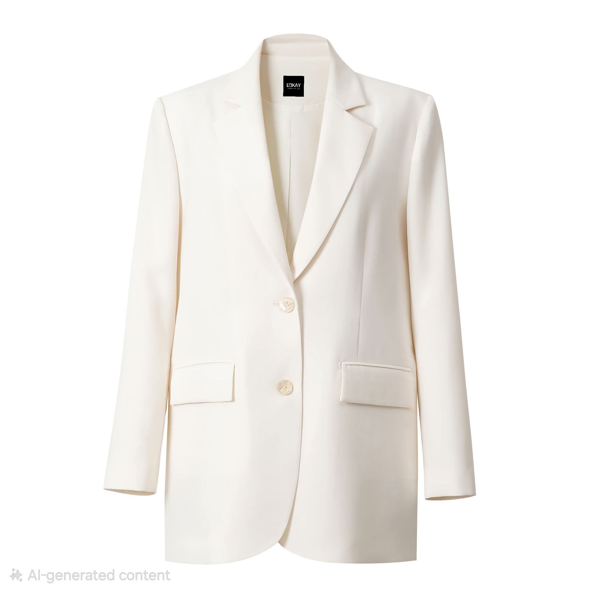 The Perfect Oversized Ivory Blazer