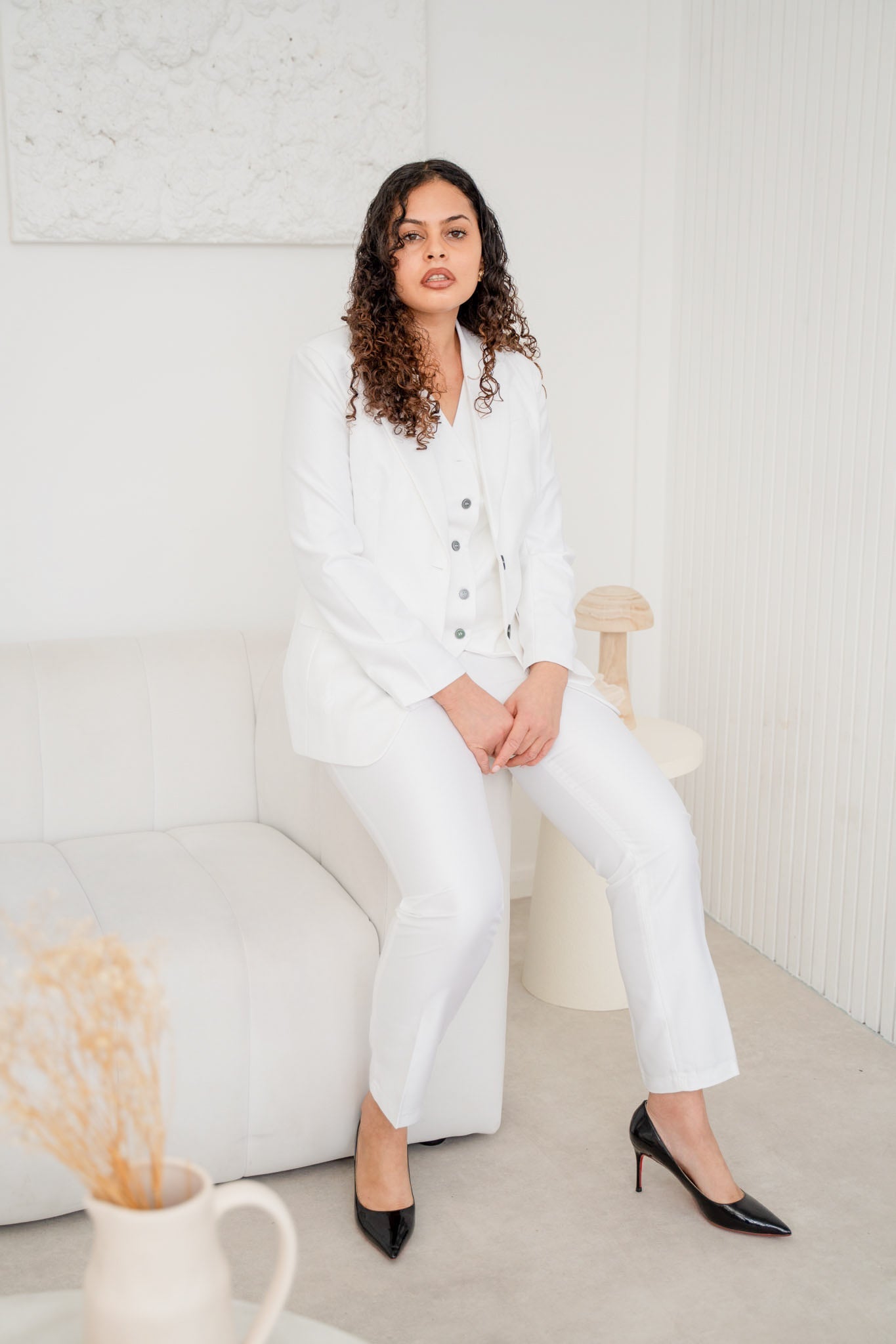 The snow white spark 3-piece pantsuit (UK size 12)-4